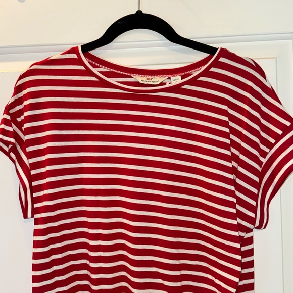 NWT ❤️ Vineyard Vines red velvet nautical top Medium - Picture 1 of 7